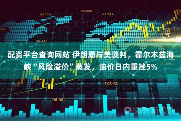配资平台查询网站 伊朗愿与美谈判，霍尔木兹海峡“风险溢价”蒸发，油价日内重挫5%